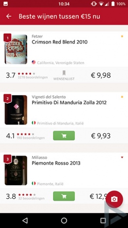 Vivino wijn app