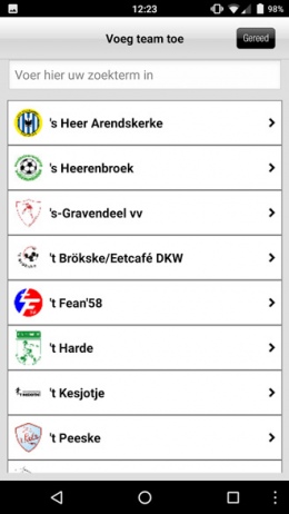 Voetbal.nl app