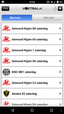 Voetbal.nl app