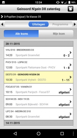 Voetbal.nl app