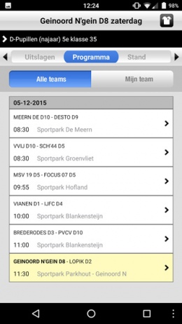 Voetbal.nl app