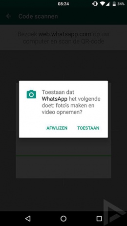 WhatsApp permissies Marshmallow