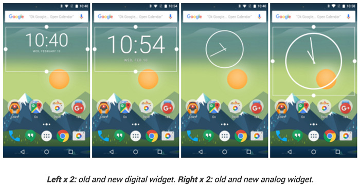 Google Clock 4.3 widget