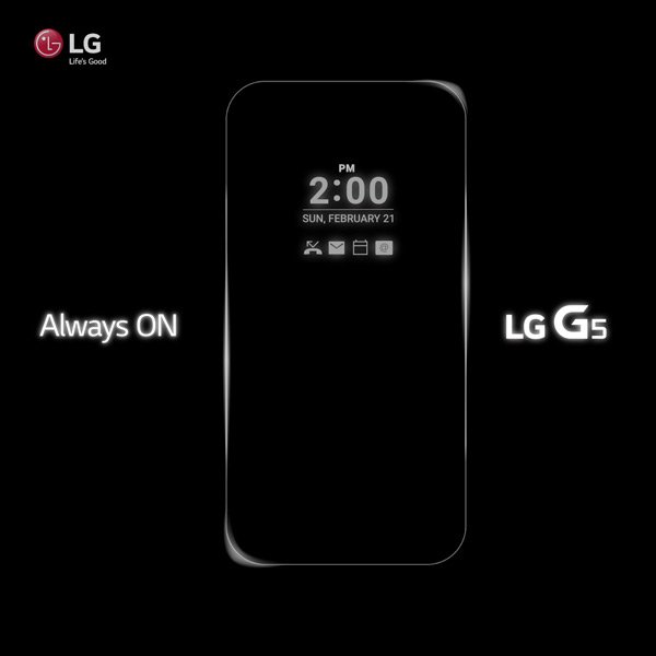 LG G5 Always-On display