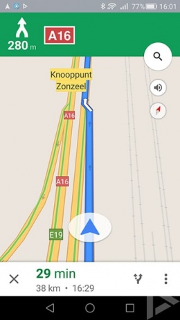 Google Maps tussenstop