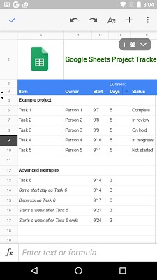 Google Spreadsheets