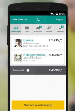 ABN Amro toestelregistratie