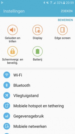 zomertijd Galaxy S7