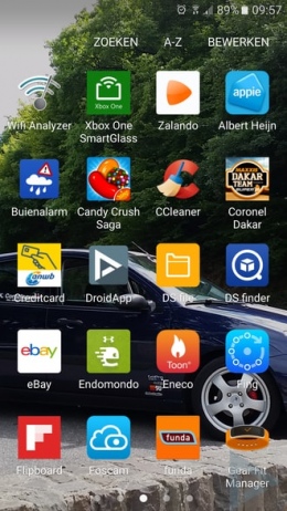Samsung Galaxy S7 menu