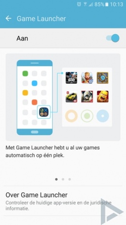 Samsung Galaxy S7 Game launcher