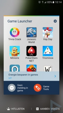 Samsung Galaxy S7 Game launcher