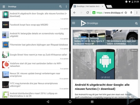 Android N multi window