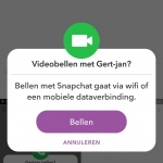 Snapchat videobellen