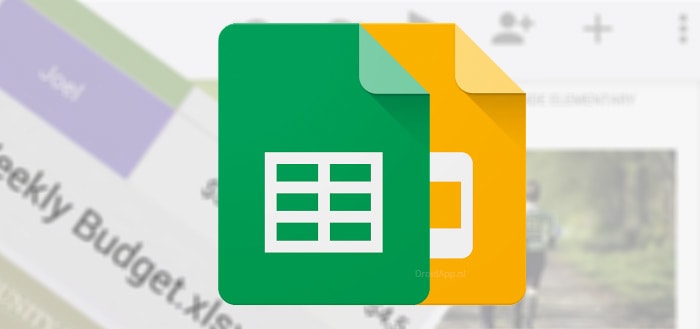 Google Spreadsheets Slides Presentaties