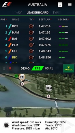 F1 app