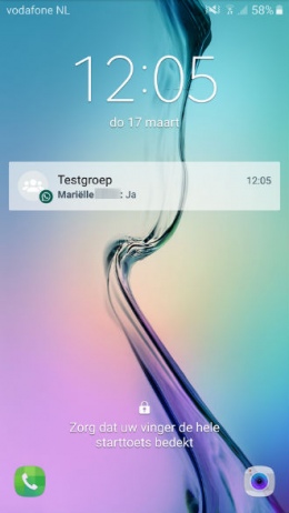 whatsapp groep notificatie bold