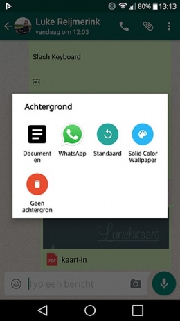 WhatsApp achtergrond