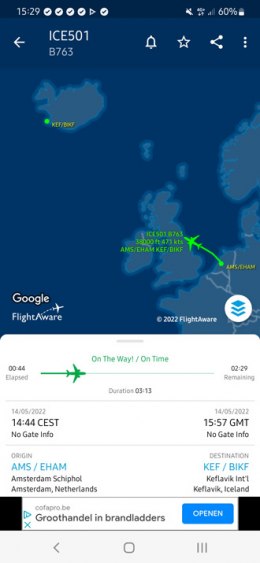 Flight Aware app