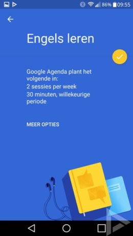 Google Agenda doelen