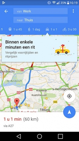 Google Maps Uber