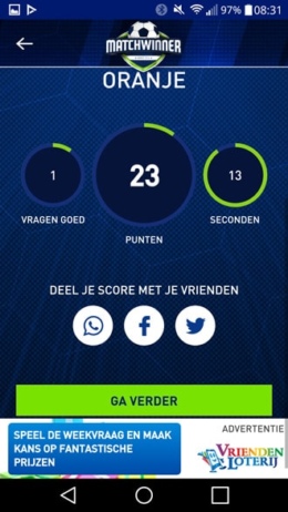 Matchwinner app