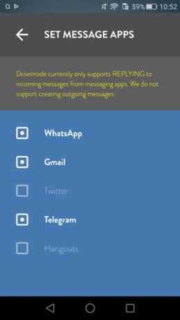 Drivemode WhatsApp