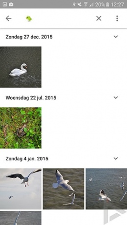 Google Foto's emoji