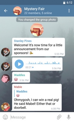 Telegram 3.8 chats