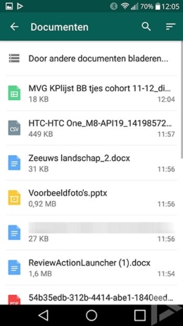 WhatsApp documenten