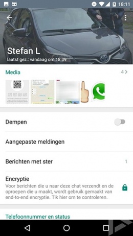 WhatsApp end-to-end encryptie