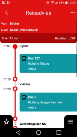 Arriva app planner