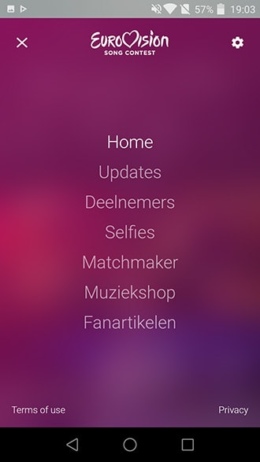 Eurovisie Songfestival app 2016