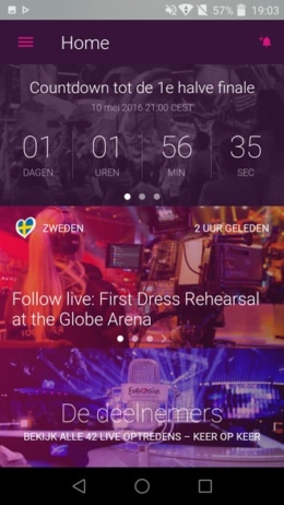 Eurovisie Songfestival app 2016