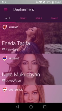 Eurovisie Songfestival app 2016