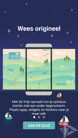 HTC Sense Home vrije opmaak