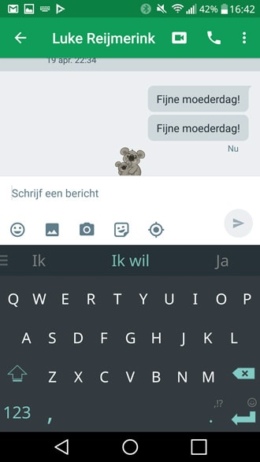 Hangouts Moederdag