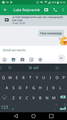 Hangouts Moederdag