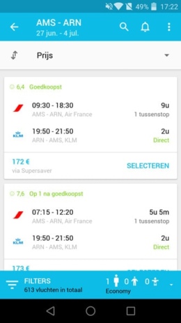 Skyscanner app