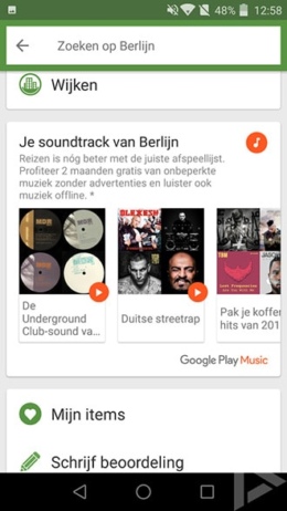 TripAdvisor Google Play Music