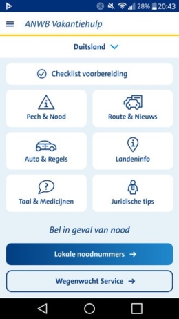 ANWB Vakantiehulp app