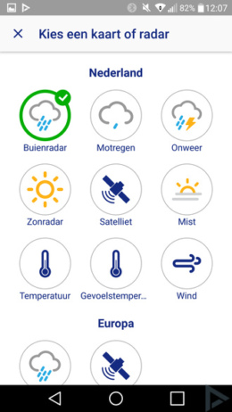 Buienradar app