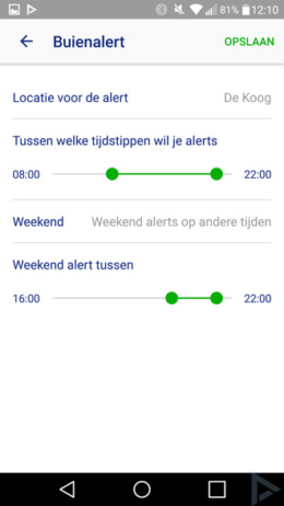 Buienradar app