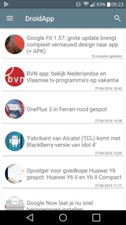 DroidApp App 2.0