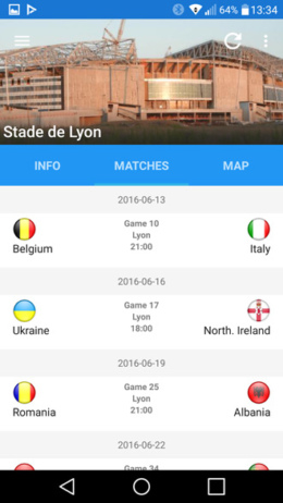 Euro 2016 app