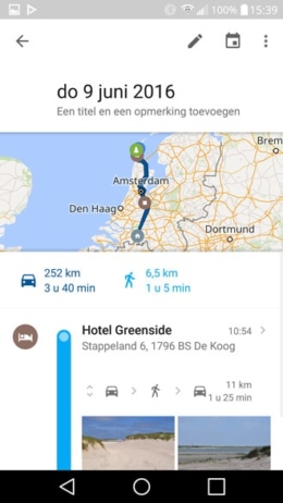 Google Maps 9.31 tijdlijn nieuw