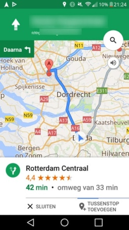 Google Maps via locatie