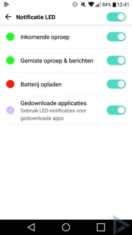 LG G5 led-notificatie