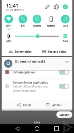 LG G5 screenshot maken