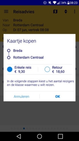 NS Reisplanner Xtra 4.4 e-ticket