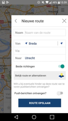 Rijkswaterstaat werkzaamheden app